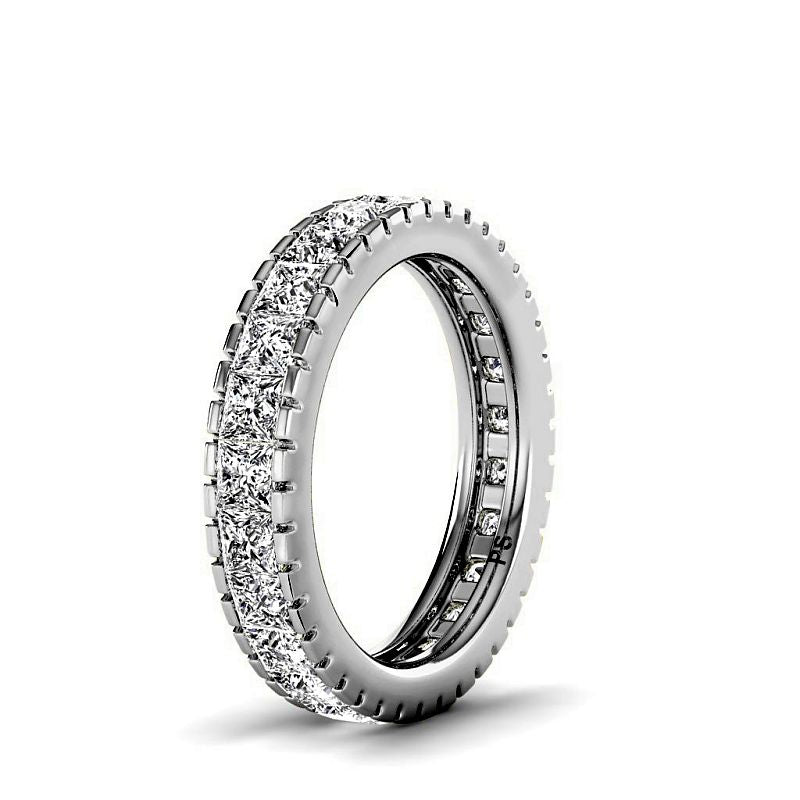 1.90 CT Princess Cut Diamonds - Eternity Rings