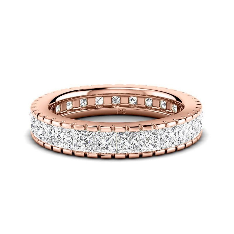 1.90 CT Princess Cut Lab Grown Diamonds - Eternity Ring - Primestyle.com