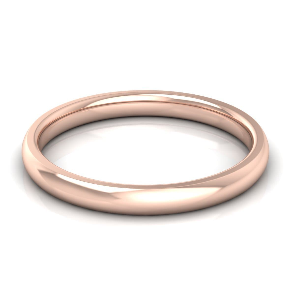 2.0 mm Comfort Fit Plain Wedding Band in 14KT, 18KT & Platinum - Primestyle.com