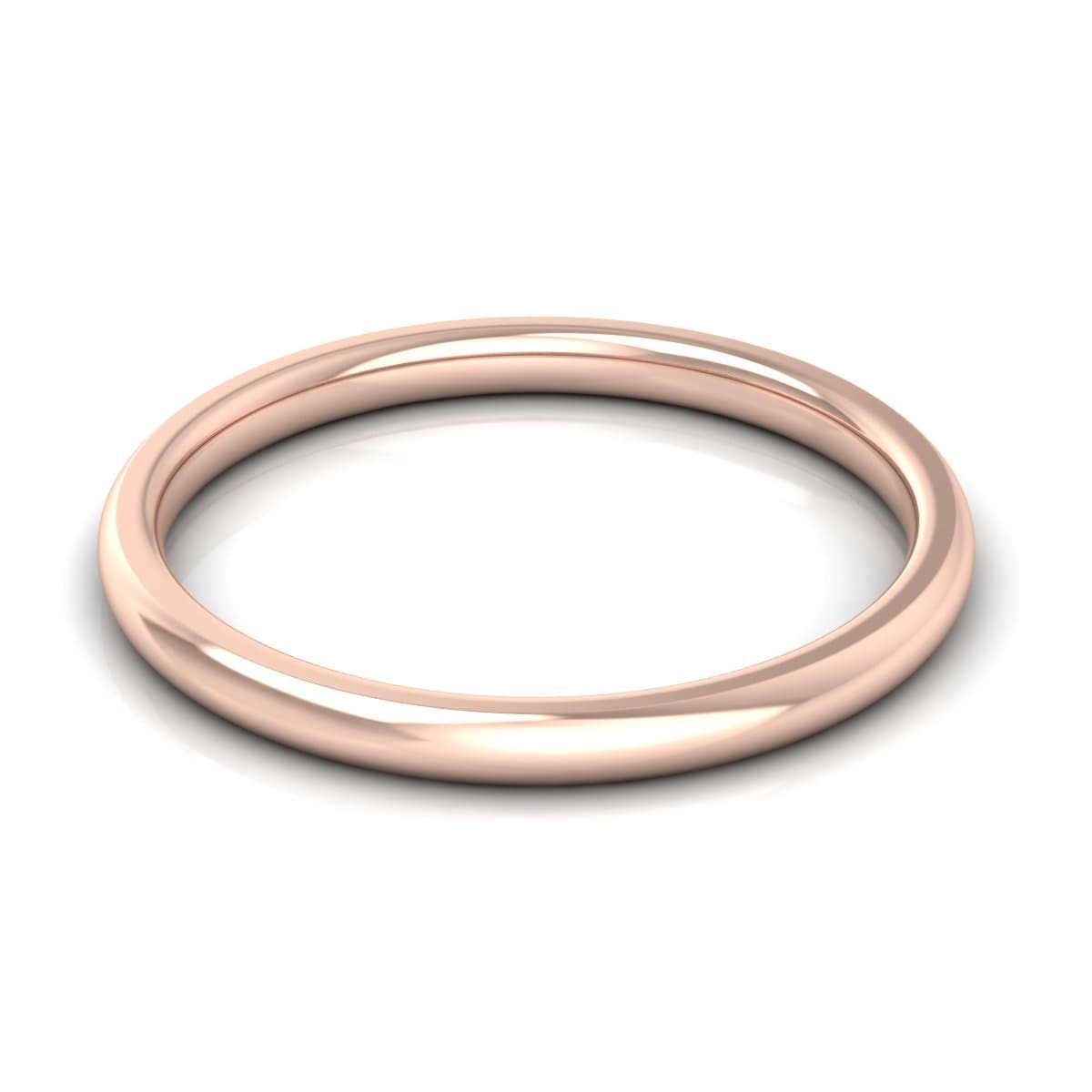 2.0 mm Comfort Fit Plain Wedding Band in 14KT, 18KT & Platinum
