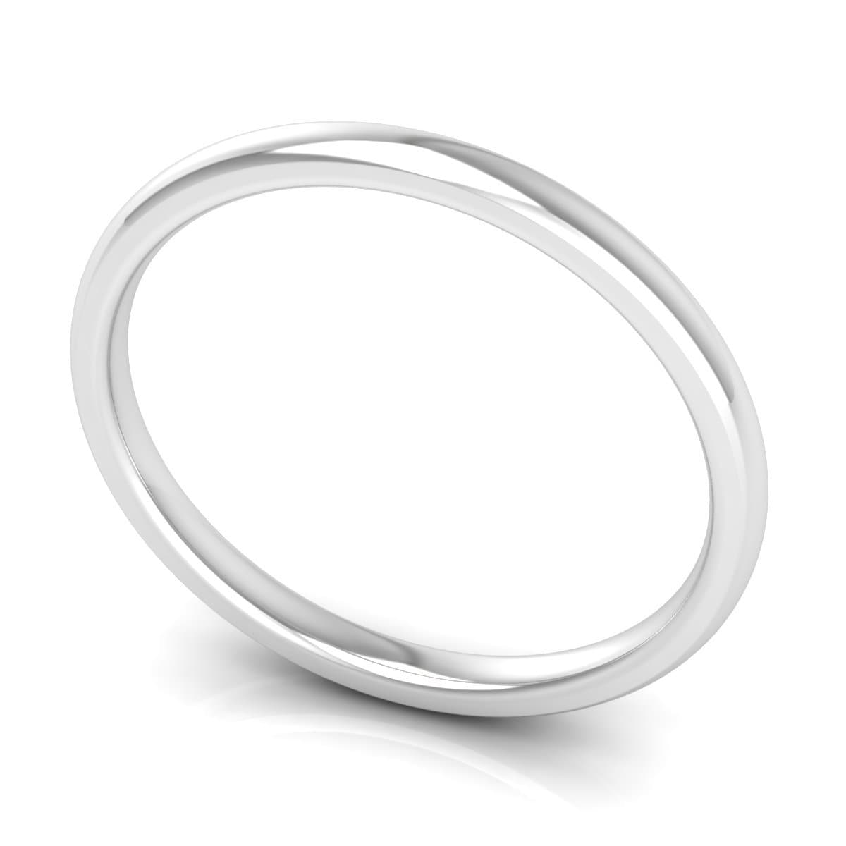 2.0 mm Comfort Fit Plain Wedding Band in 14KT, 18KT & Platinum - Primestyle.com