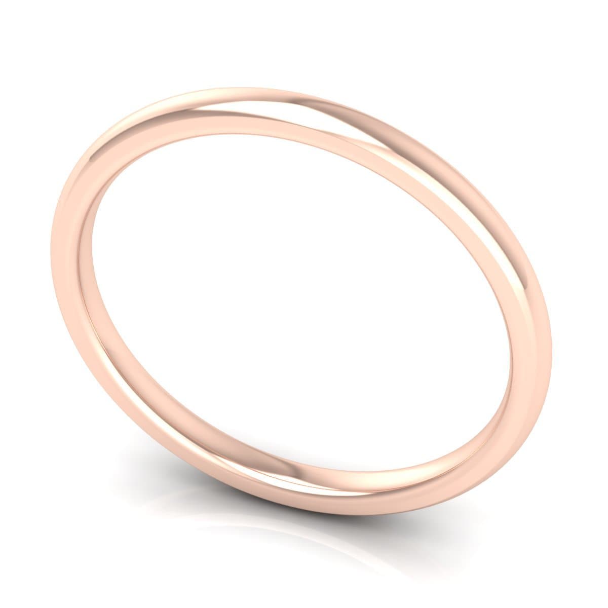 2.0 mm Comfort Fit Plain Wedding Band in 14KT, 18KT & Platinum