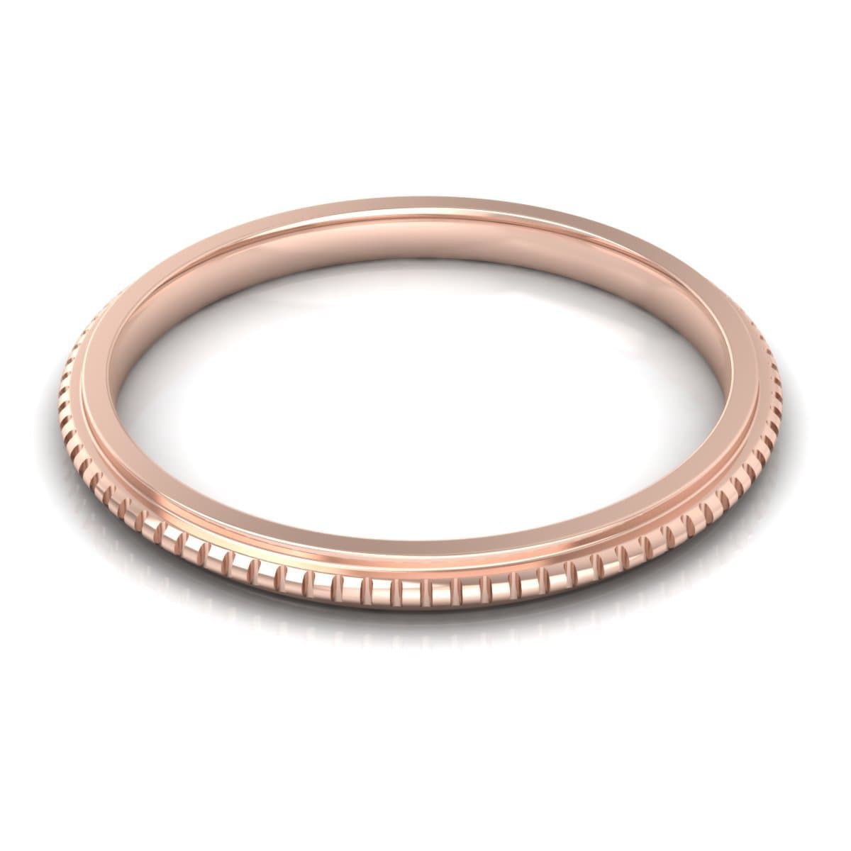 2.0 mm Plain Wedding Band in 14KT, 18KT & Platinum - Primestyle.com
