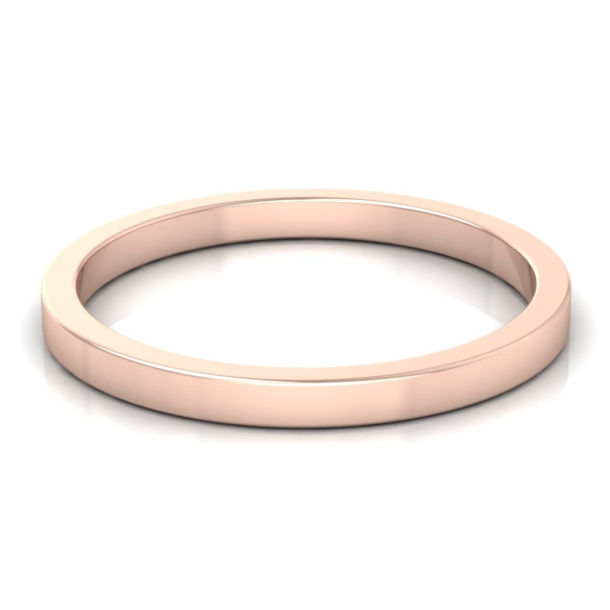 2.0 mm Plain Wedding Band in 14KT, 18KT &amp; Platinum - Primestyle.com