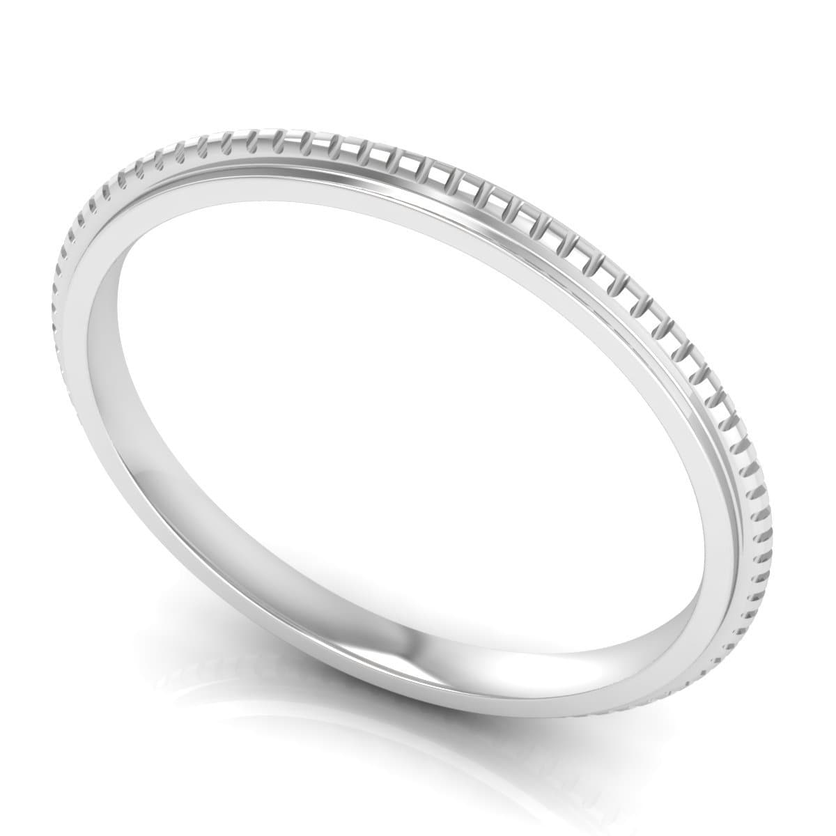 2.0 mm Plain Wedding Band in 14KT, 18KT & Platinum - Primestyle.com