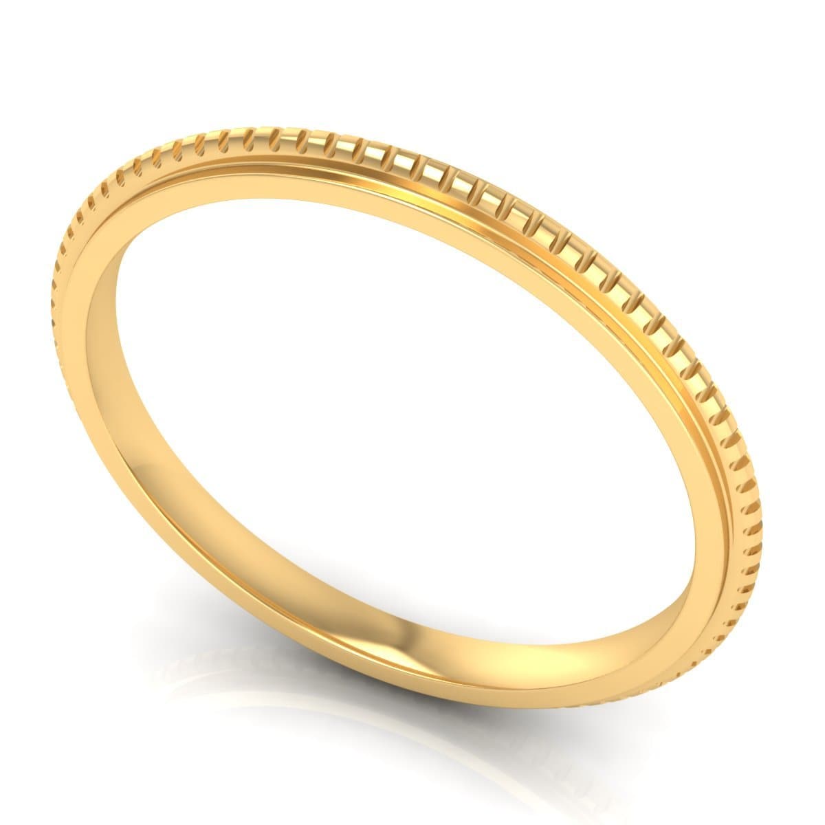 2.0 mm Plain Wedding Band in 14KT, 18KT & Platinum - Primestyle.com