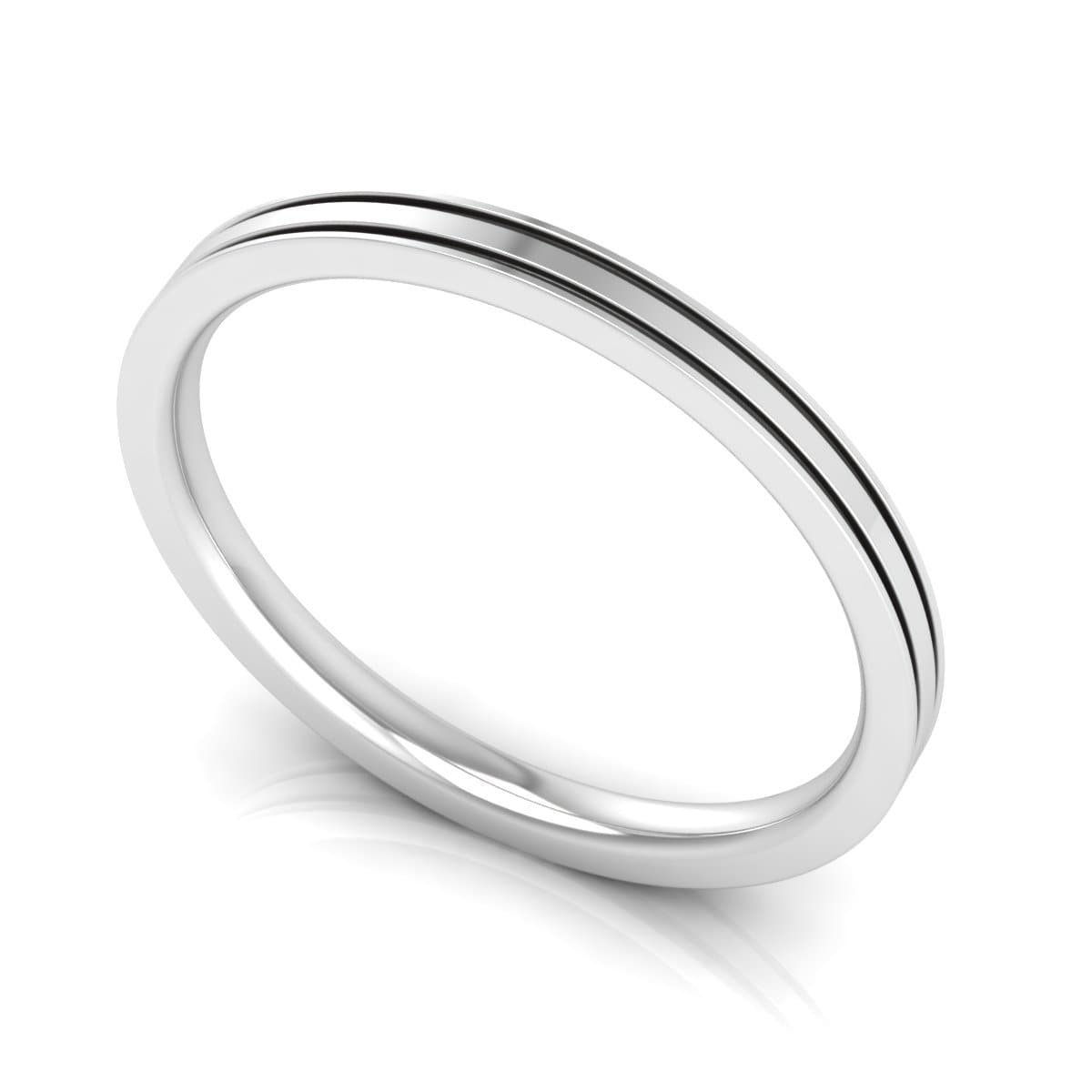 2.0 mm Plain Wedding Band in 14KT, 18KT & Platinum - Primestyle.com