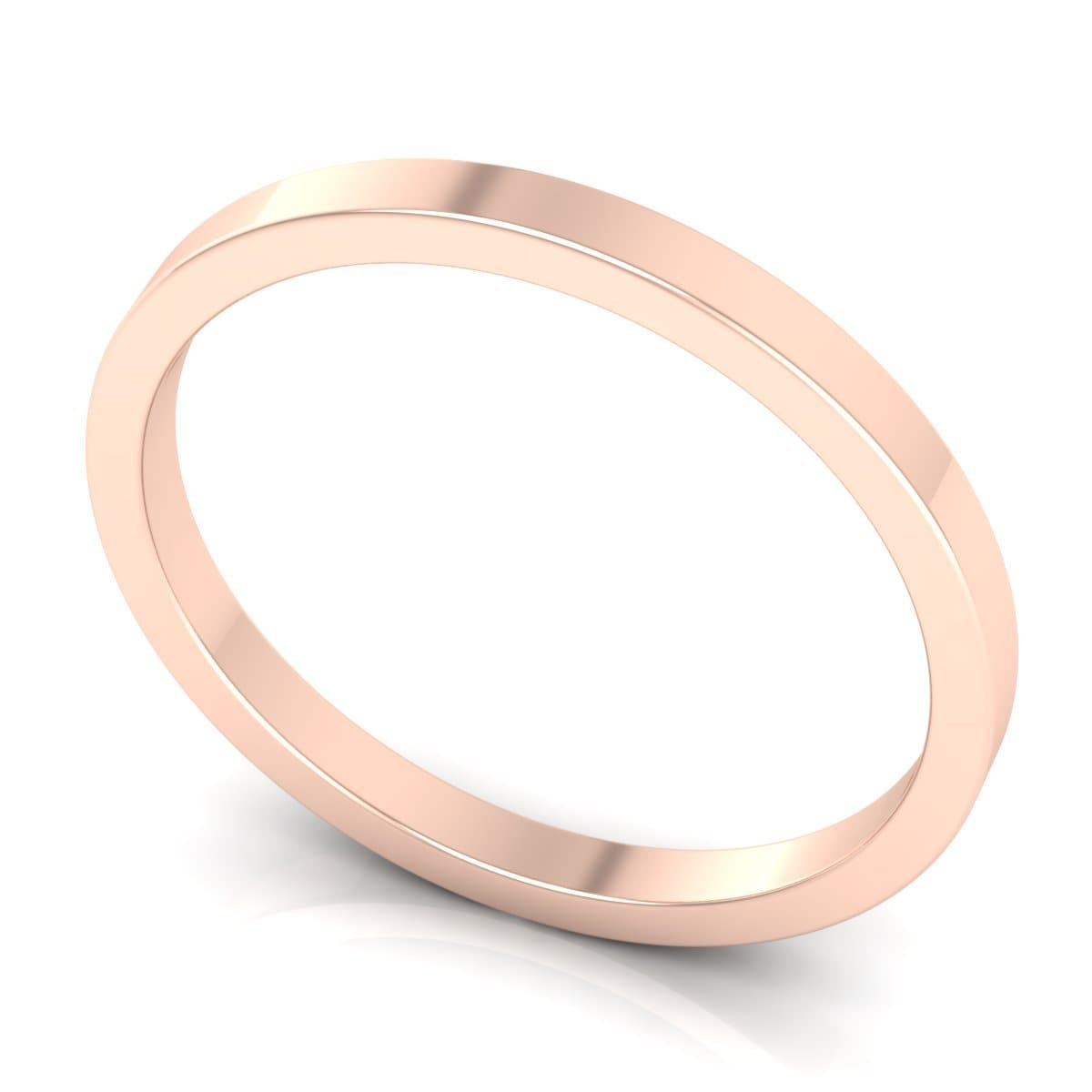 2.0 mm Plain Wedding Band in 14KT, 18KT & Platinum - Primestyle.com