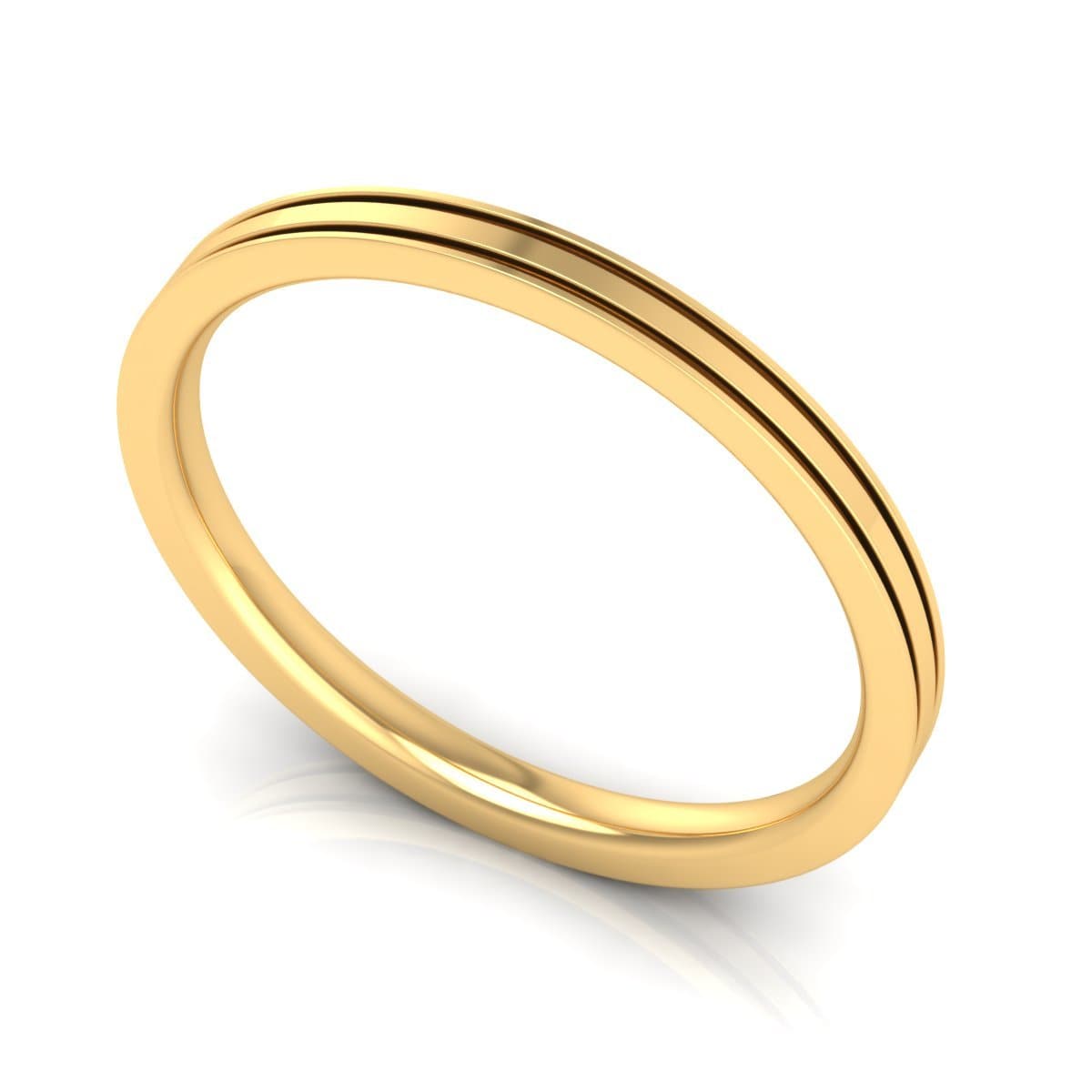 2.0 mm Plain Wedding Band in 14KT, 18KT & Platinum - Primestyle.com