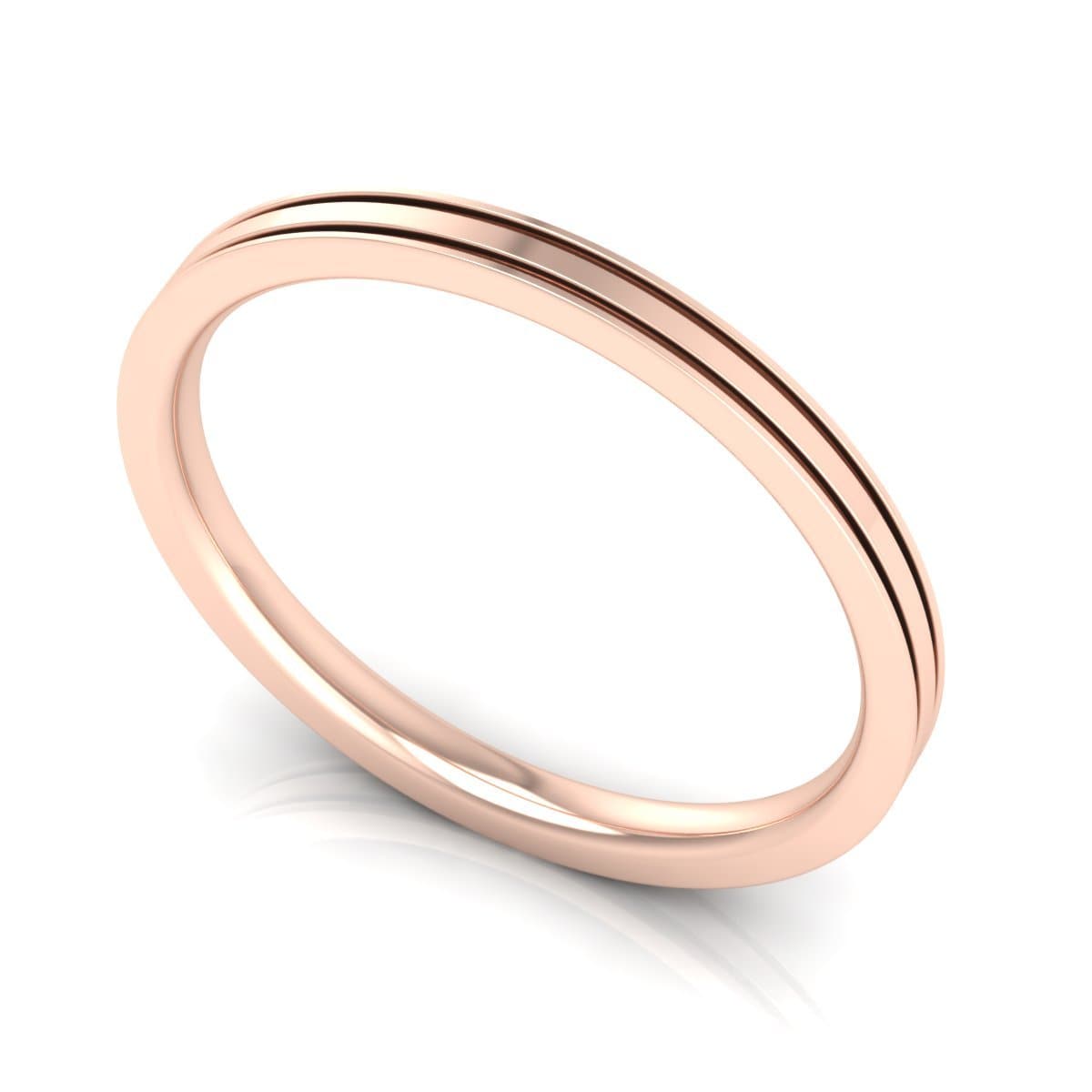 2.0 mm Plain Wedding Band in 14KT, 18KT & Platinum - Primestyle.com