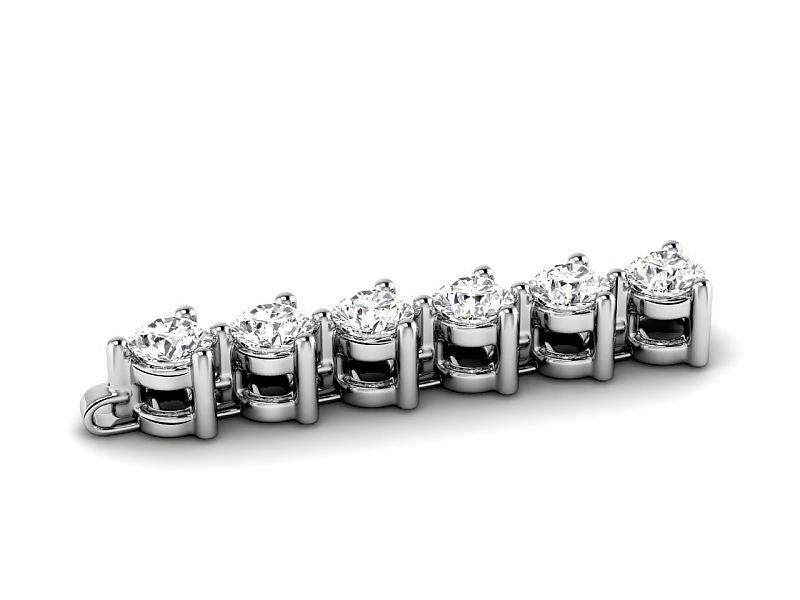 2.00-10.00 CT Round Cut Diamonds - Tennis Bracelet