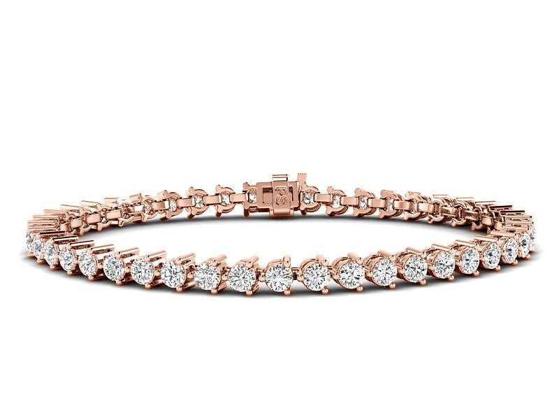 2.00-10.00 CT Round Cut Lab Grown Diamonds - Tennis Bracelet - Primestyle.com