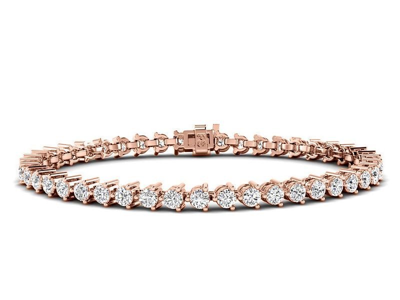 2.00 - 10.00 CT Round Cut Lab Grown Diamonds - Tennis Bracelet - Primestyle.com