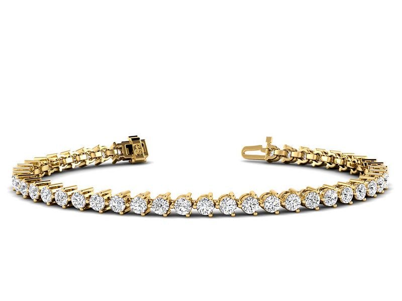 2.00-10.00 CT Round Cut Lab Grown Diamonds - Tennis Bracelet - Primestyle.com