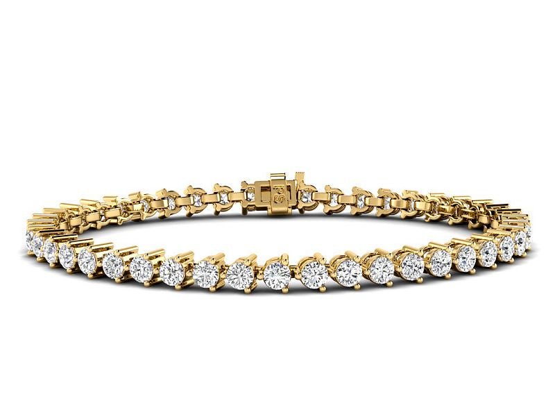 2.00-10.00 CT Round Cut Lab Grown Diamonds - Tennis Bracelet - Primestyle.com