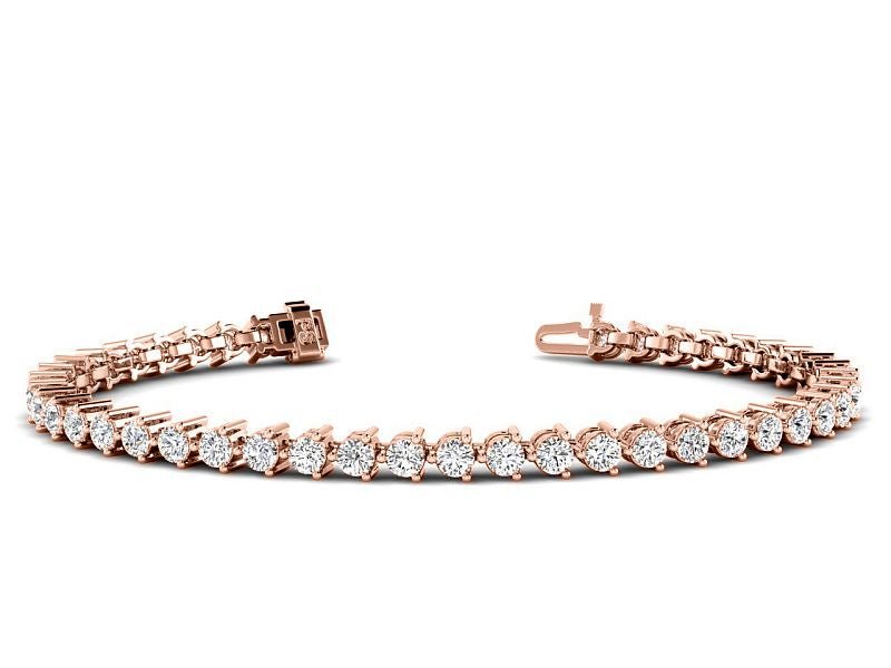 2.00-10.00 CT Round Cut Lab Grown Diamonds - Tennis Bracelet - Primestyle.com