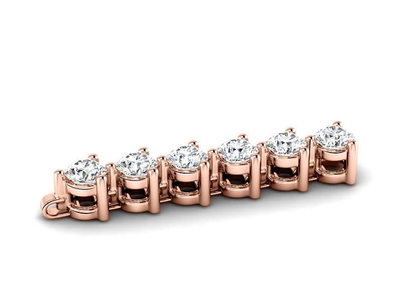 2.00-10.00 CT Round Cut Diamonds - Tennis Bracelet