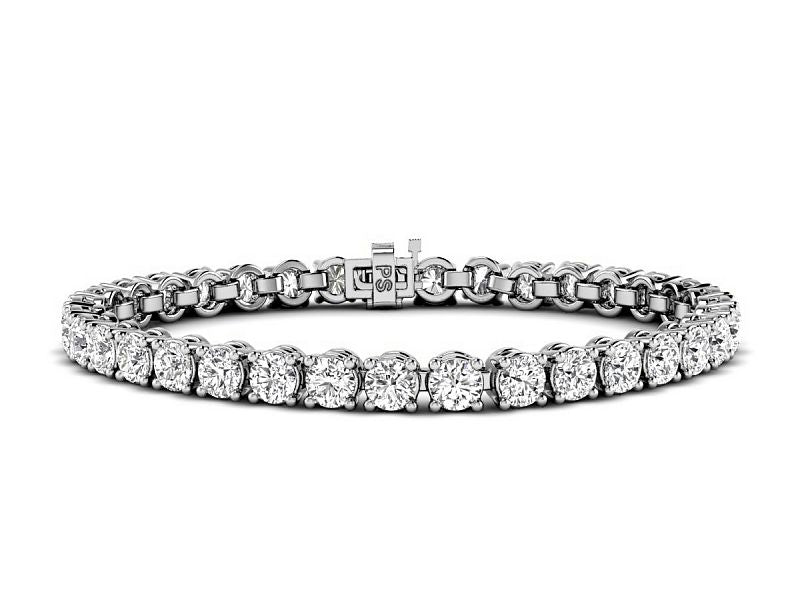 2.00-13.00 CT Round Cut Diamonds - Tennis Bracelet