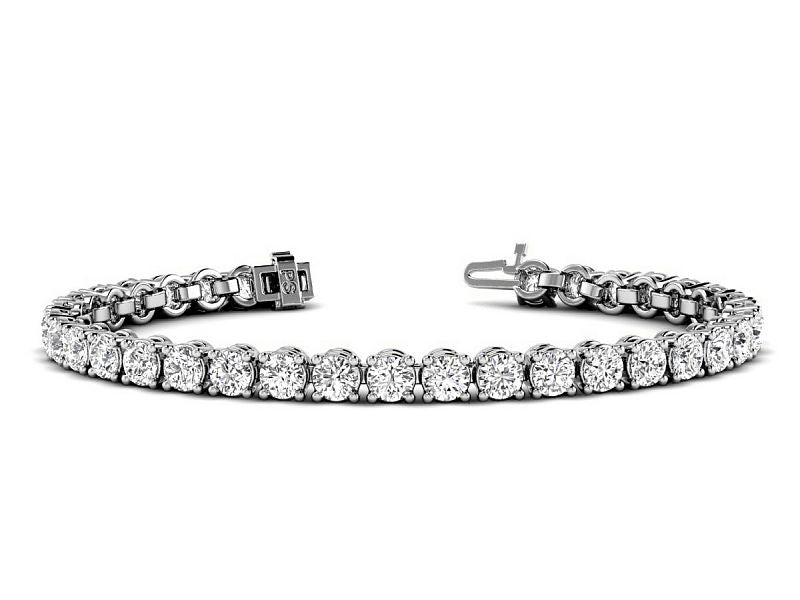 2.00-13.00 CT Round Cut Diamonds - Tennis Bracelet