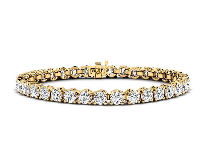 2.00-13.00 CT Round Cut Diamonds - Tennis Bracelet