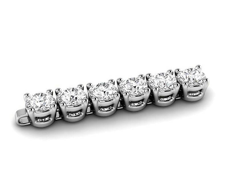 2.00-13.00 CT Round Cut Diamonds - Tennis Bracelet