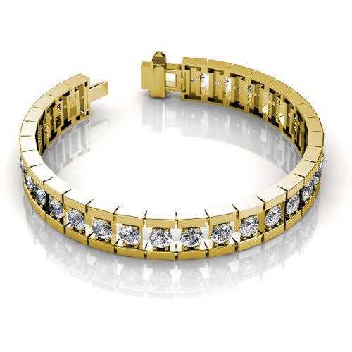 2.00-3.00 CT Round Cut Diamonds - Diamond Bracelet - Primestyle.com