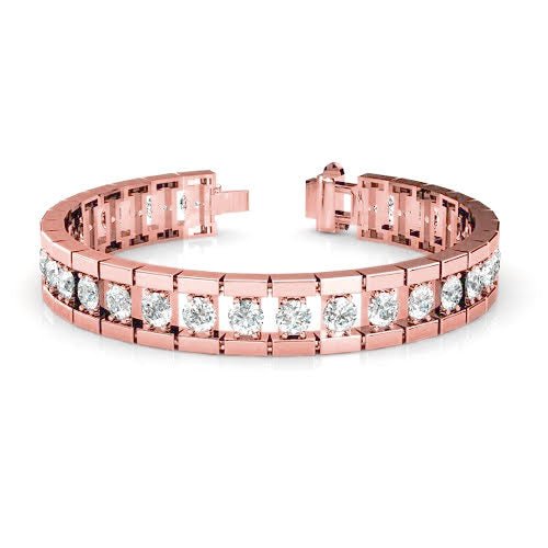 2.00-3.00 CT Round Cut Diamonds - Diamond Bracelet - Primestyle.com