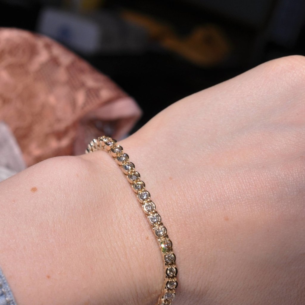 2.00 - 3.00 CT Round Cut Diamonds - Tennis Bracelet - Primestyle.com