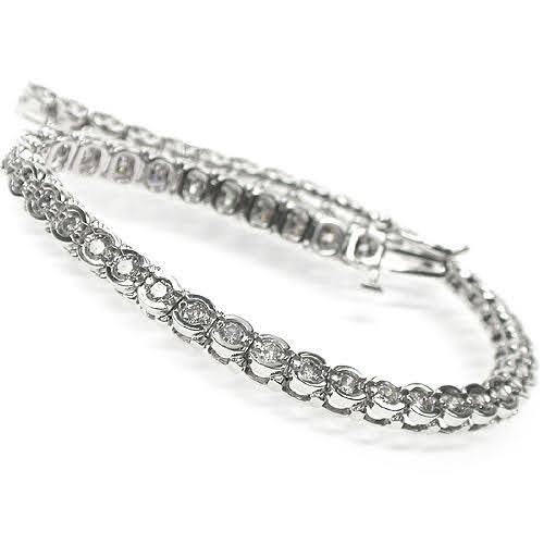 2.00-3.00 CT Round Cut Diamonds - Tennis Bracelet - Primestyle.com