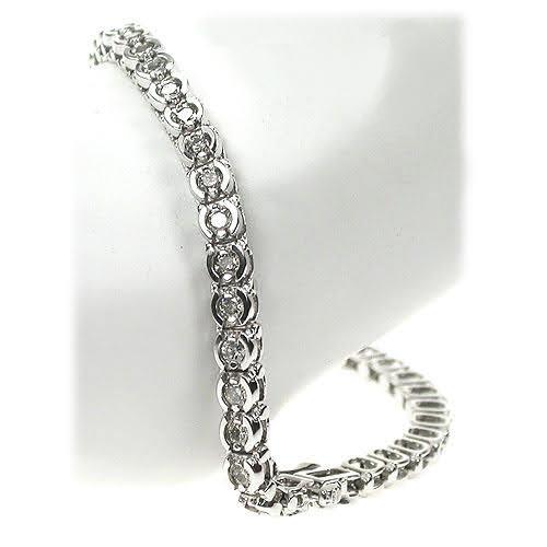 2.00-3.00 CT Round Cut Diamonds - Tennis Bracelet