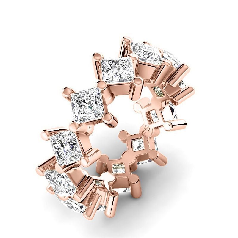 2.00-4.00 CT Princess Cut Diamonds - Eternity Rings