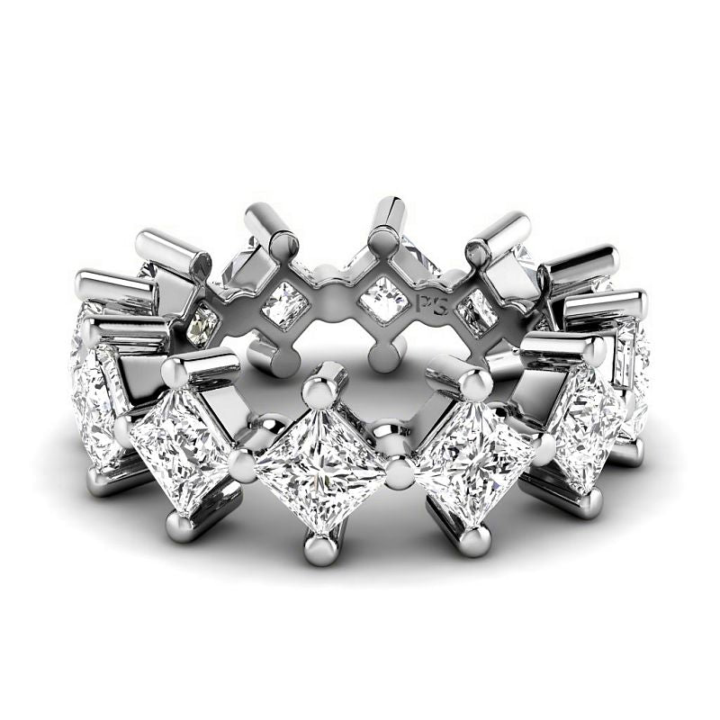 2.00-4.00 CT Princess Cut Diamonds - Eternity Rings