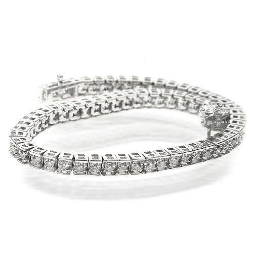 2.00-4.00 CT Round Cut Diamonds - Tennis Bracelet - Primestyle.com