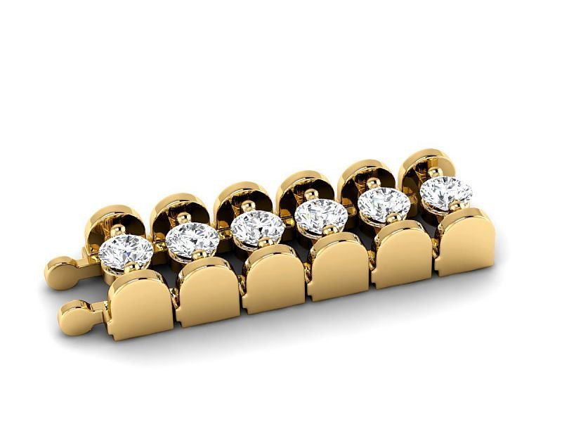 2.00-4.00 CT Round Cut Diamonds - Designer Bracelets