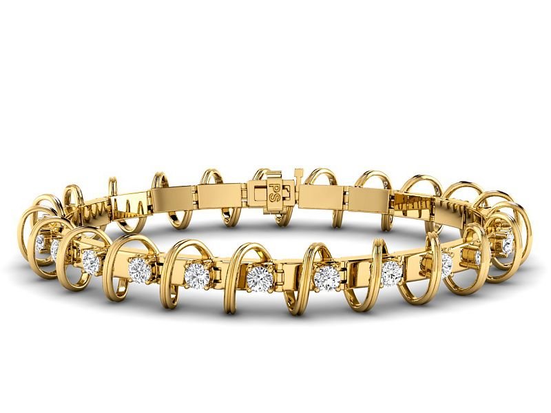 2.00-4.00 CT Round Cut Lab Grown Diamonds - Tennis Bracelet - Primestyle.com