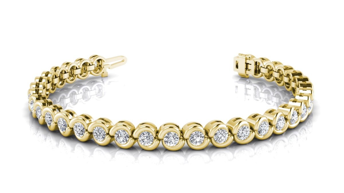 2.00-5.00 CT Round Cut Diamonds - Tennis Bracelet - Primestyle.com