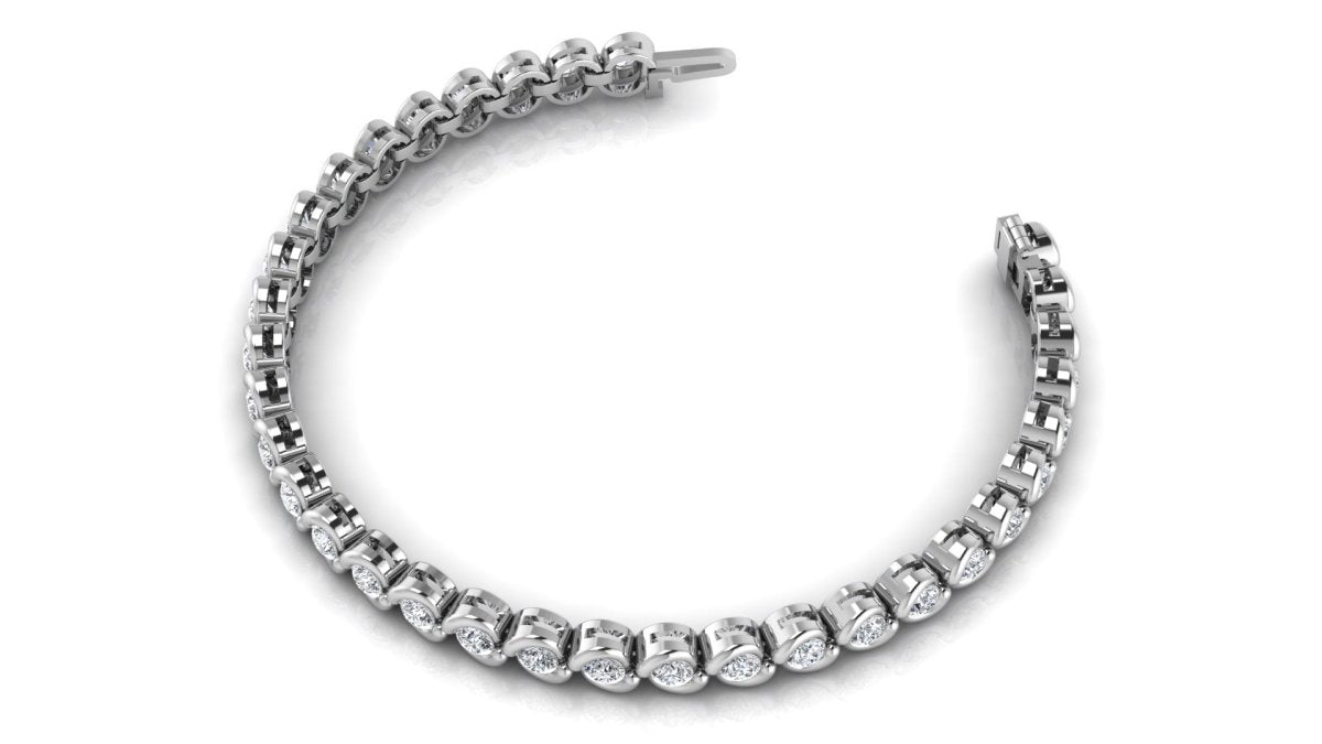 2.00-5.00 CT Round Cut Diamonds - Tennis Bracelet - Primestyle.com