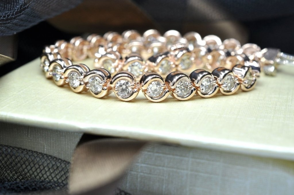 2.00 - 5.00 CT Round Cut Diamonds - Tennis Bracelet - Primestyle.com