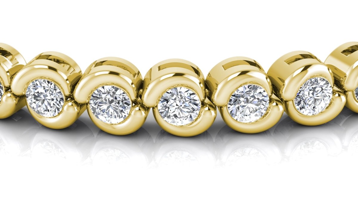 2.00-5.00 CT Round Cut Diamonds - Tennis Bracelet