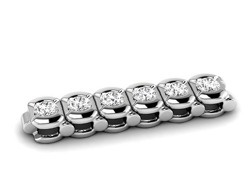 2.00-5.00 CT Round Cut Diamonds - Tennis Bracelet