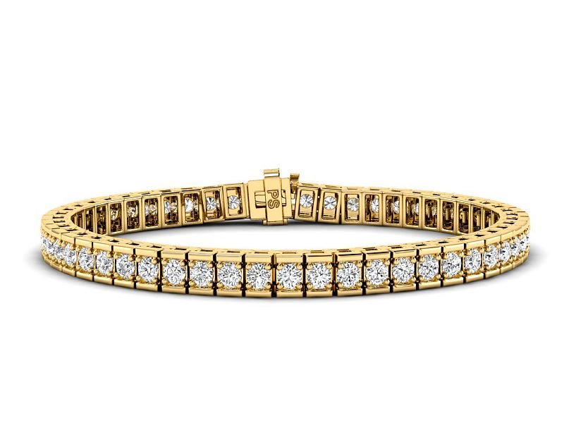 2.00-5.00 CT Round Cut Lab Grown Diamonds - Tennis Bracelet - Primestyle.com