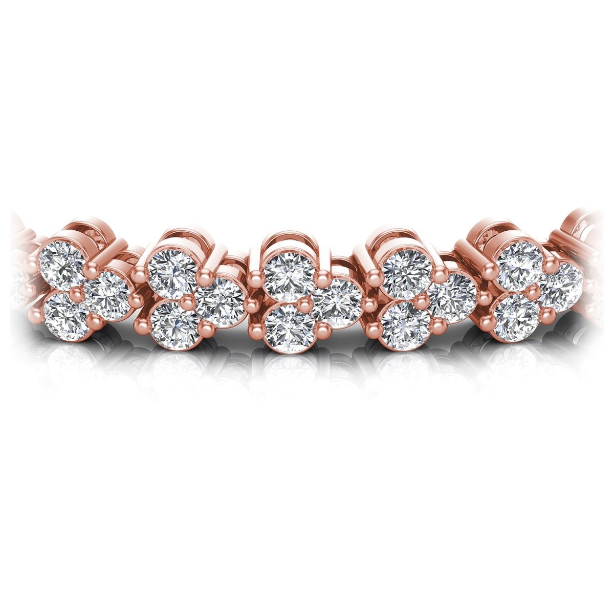 2.00-6.00 CT Round Cut Diamonds - Diamond Bracelet - Primestyle.com