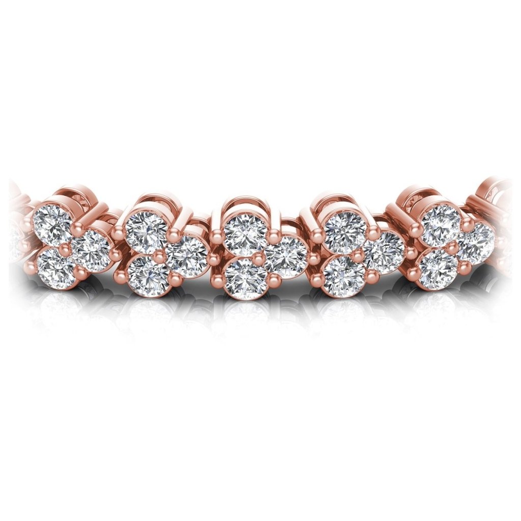 2.00 - 6.00 CT Round Cut Diamonds - Diamond Bracelet - Primestyle.com