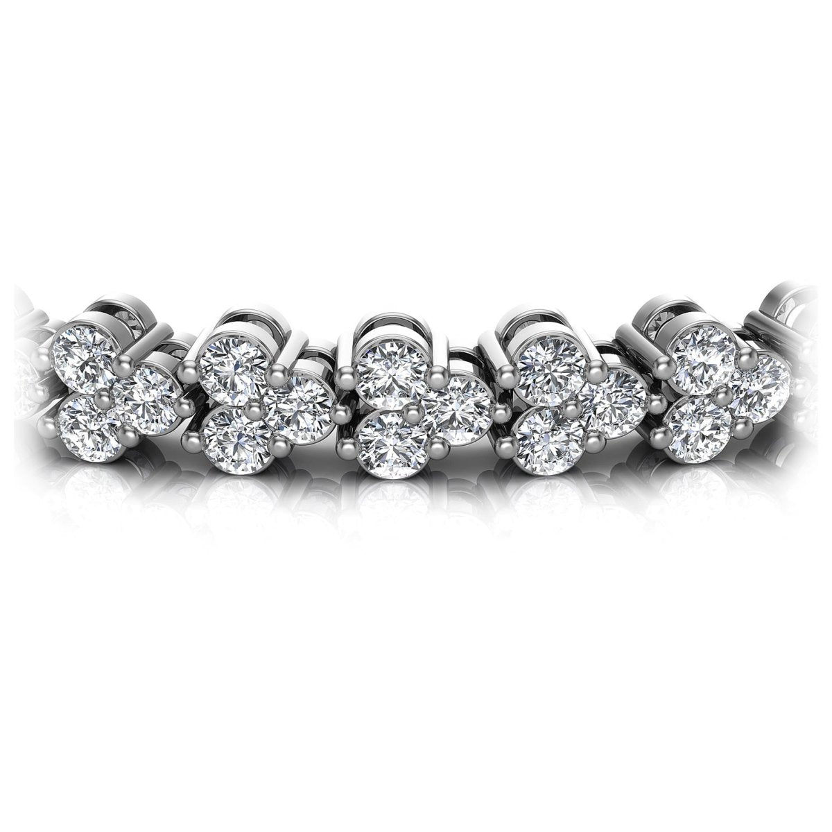 2.00-6.00 CT Round Cut Diamonds - Diamond Bracelet - Primestyle.com