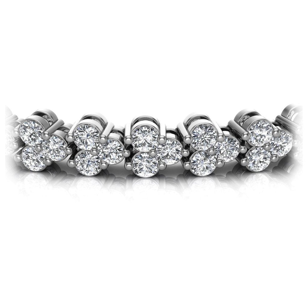 2.00-6.00 CT Round Cut Diamonds - Diamond Bracelet