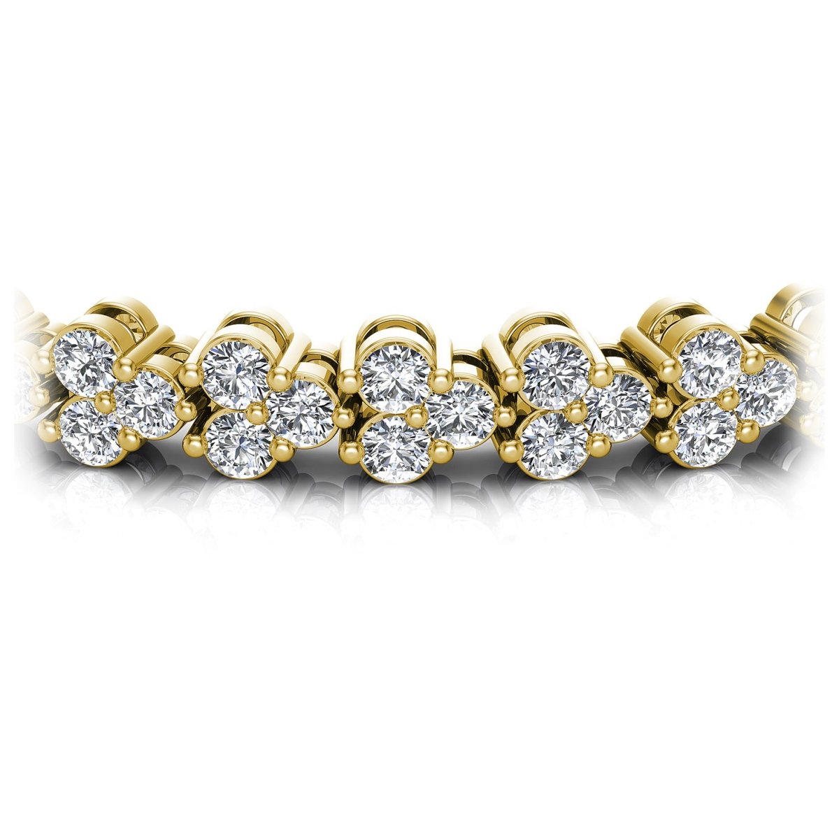 2.00-6.00 CT Round Cut Diamonds - Diamond Bracelet - Primestyle.com