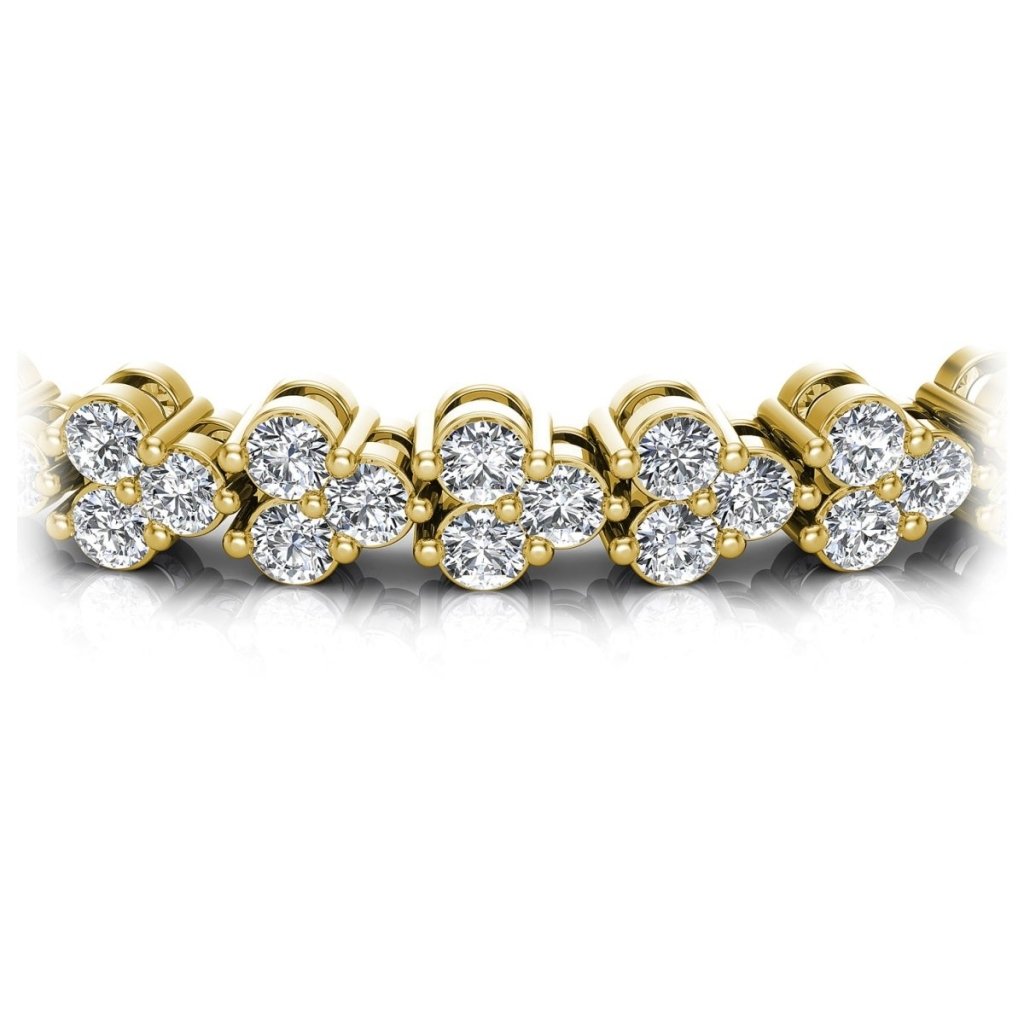 2.00 - 6.00 CT Round Cut Diamonds - Diamond Bracelet - Primestyle.com