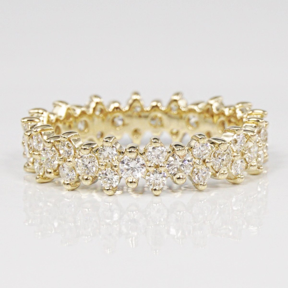 2.00-6.00 CT Round Cut Diamonds - Eternity Ring - Primestyle.com