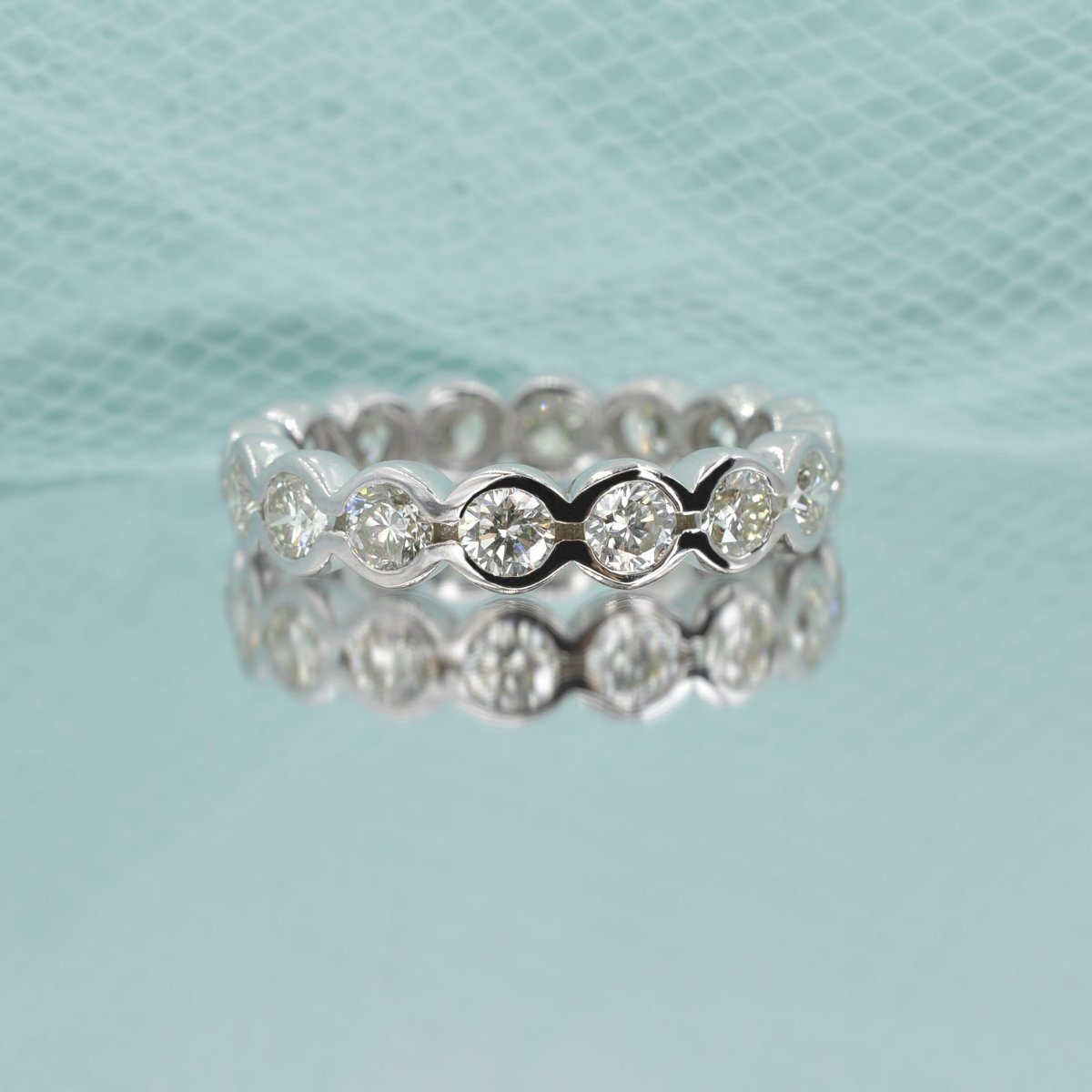 2.00-6.00 CT Round Cut Natural Diamonds - Eternity Rings