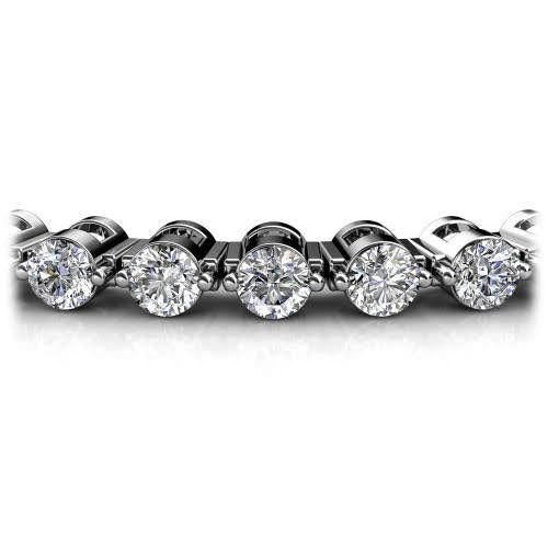 2.00-6.00 CT Round Cut Diamonds - Tennis Bracelet